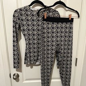 Marine Serre Black Diamond Leggings and Top